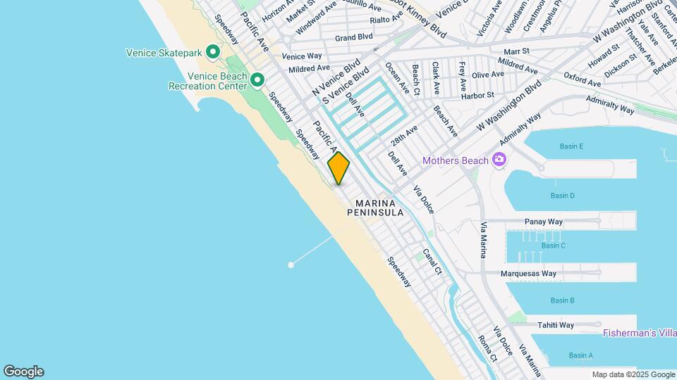 2807 Ocean Front Walk Map and Location Details