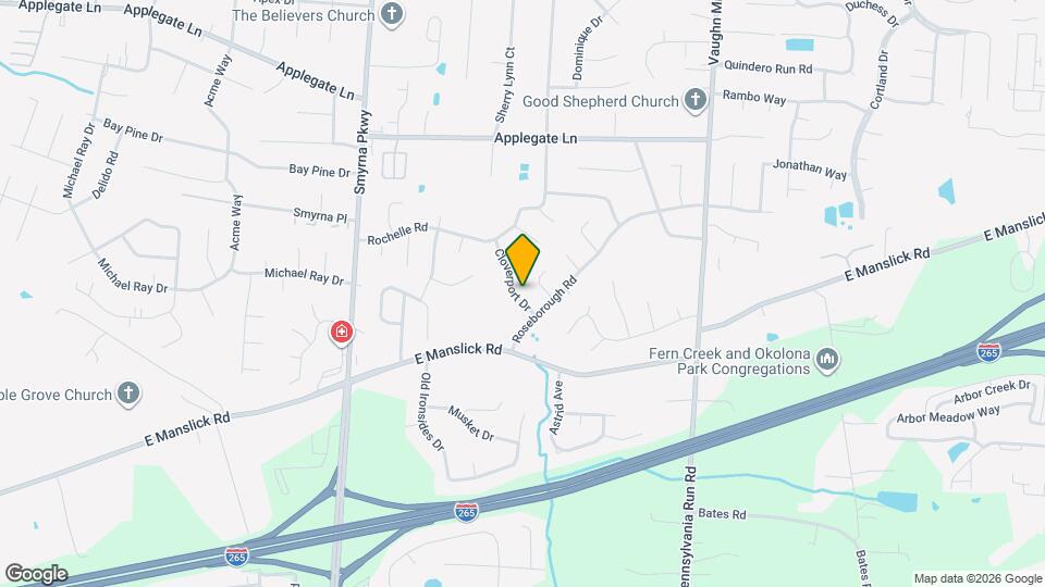 8411 Cloverport Dr Map and Location Details