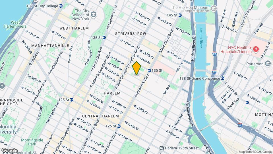 123 W 133rd St Map and Location Details