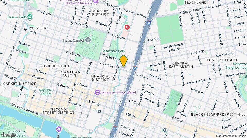 1100 1/2 Sabine St Map and Location Details