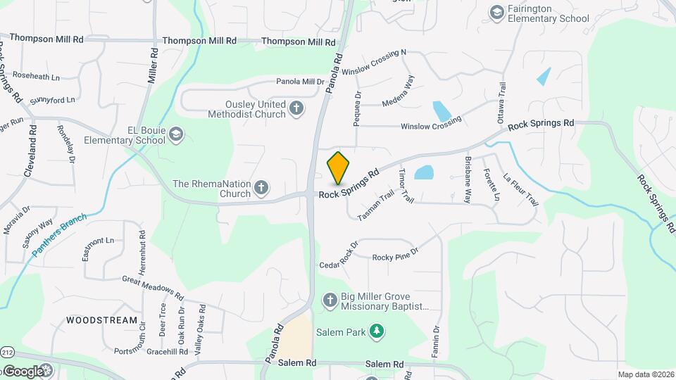 5410 Rock Springs Rd Map and Location Details