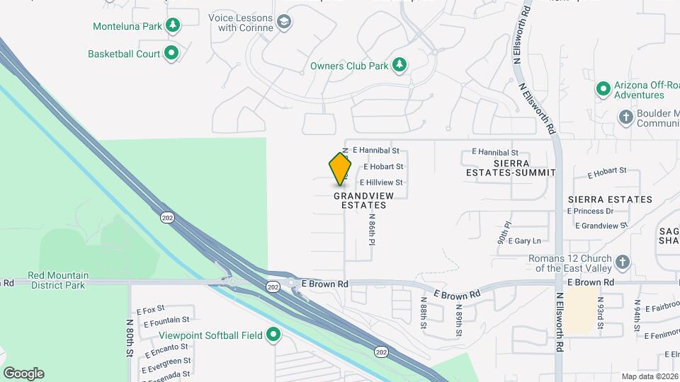 8558 E Halifax Cir Map and Location Details