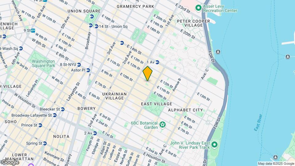 424 E 11th St Map and Location Details