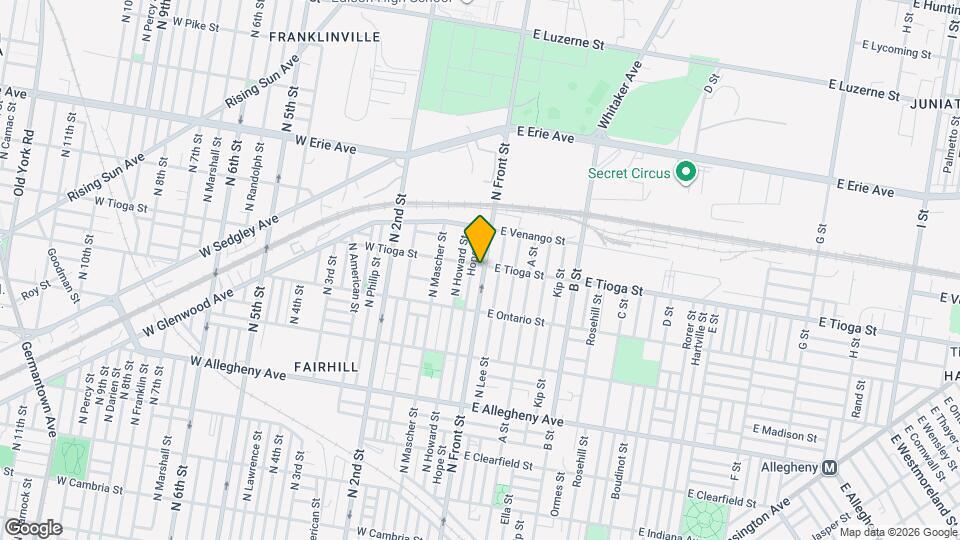 3462 N Front St Map and Location Details