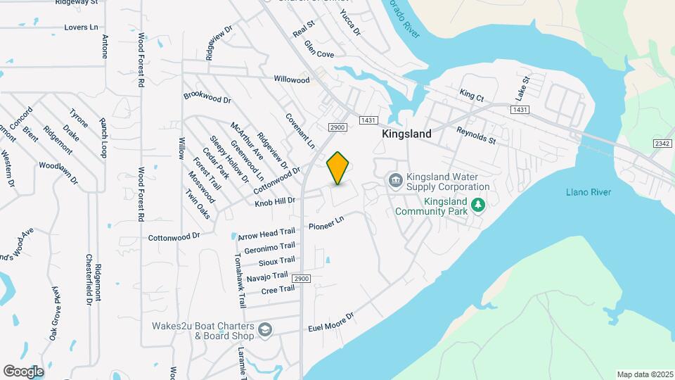 Kingsland Trails Map and Location Details