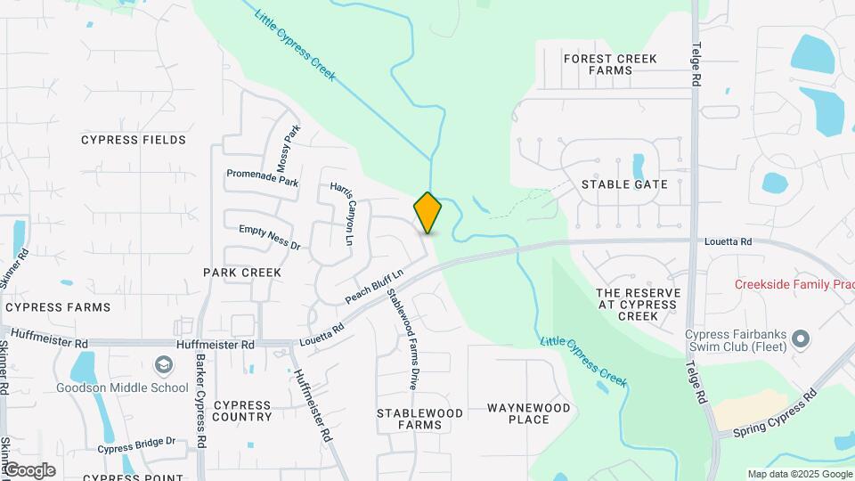 15214 Keystone Bend Ln Map and Location Details
