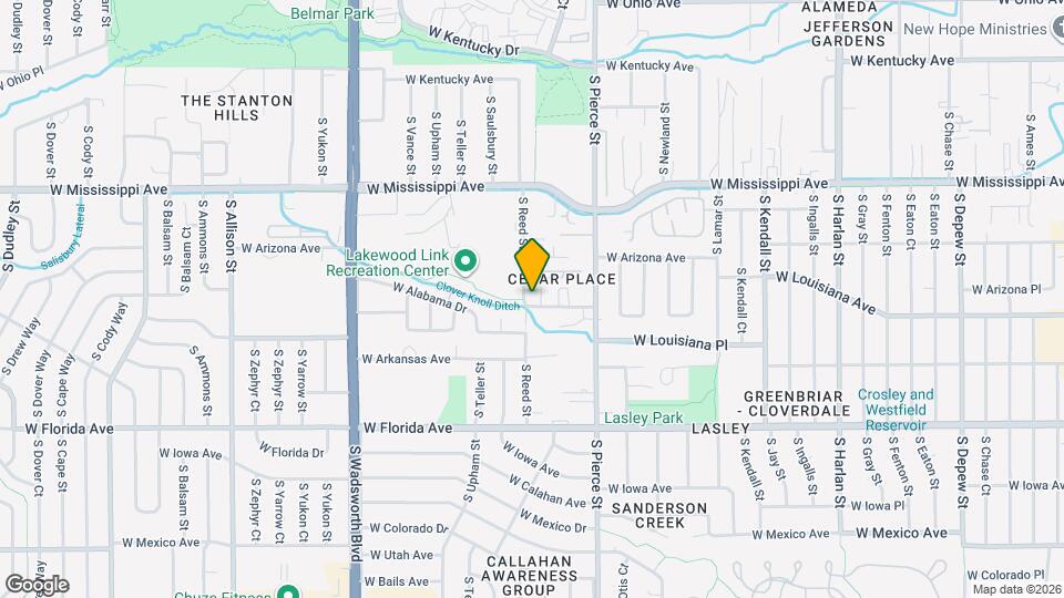 6965 W Louisiana Ave, Unit Apartment Map and Location Details