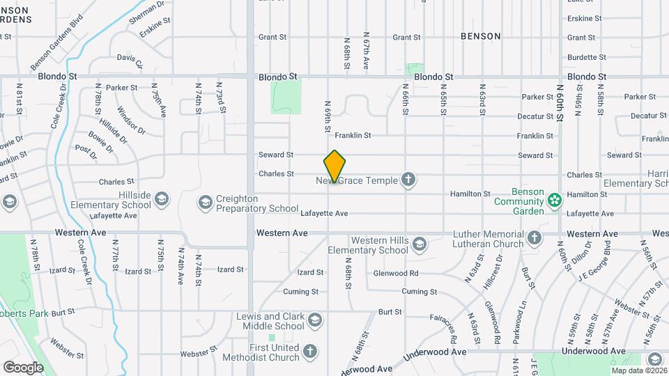 6792 Hamilton St Map and Location Details