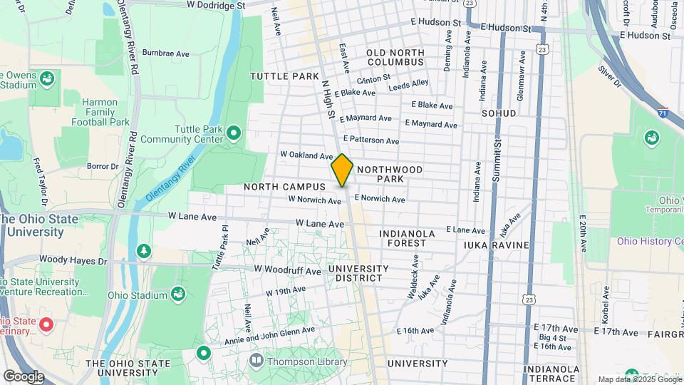 2213-2215 N High St Mapa y Detalles de la Ubicación
