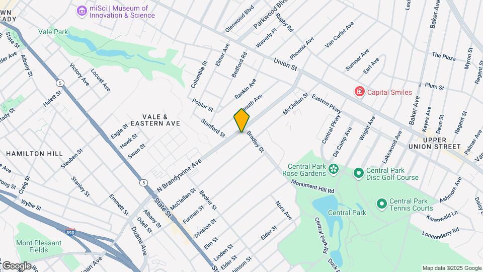 438 N Brandywine Ave Map and Location Details