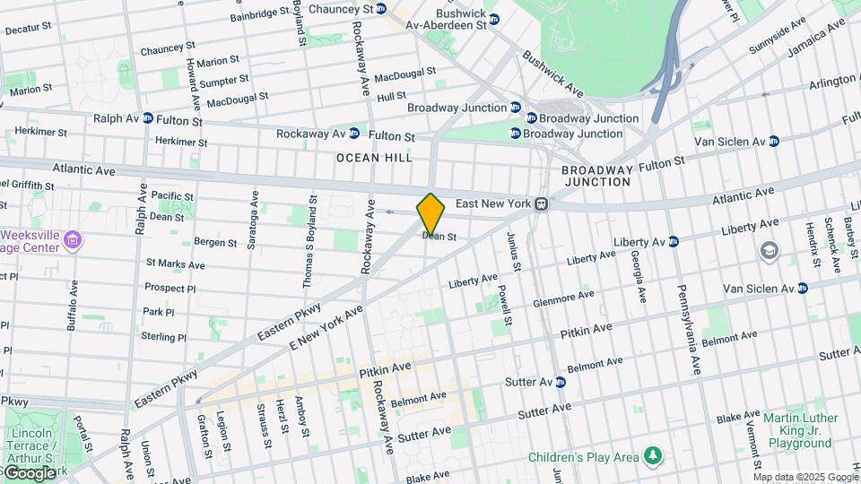 203 Mother Gaston Blvd Mapa y Detalles de la Ubicación