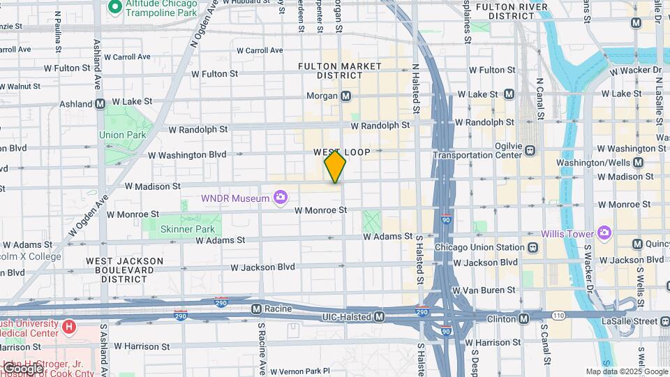 1001 W Madison St Mapa y Detalles de la Ubicación