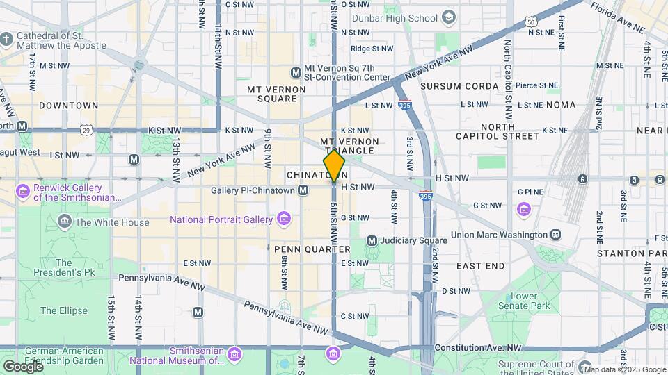 600 H St NW Map and Location Details