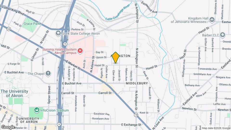 707 Hazel St Map and Location Details