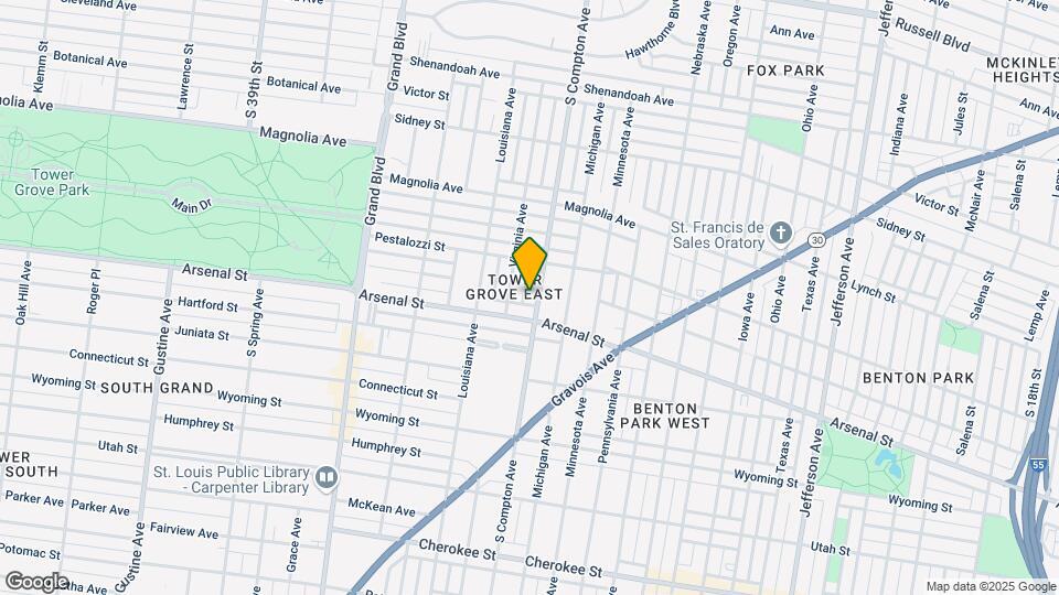 3005 S Compton Ave Map and Location Details