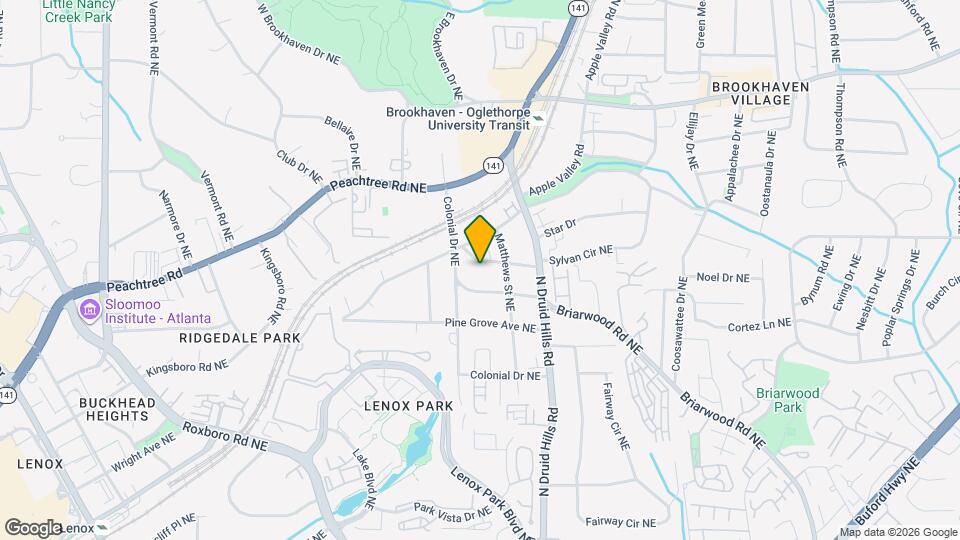 1159 Thornwell Dr NE Map and Location Details