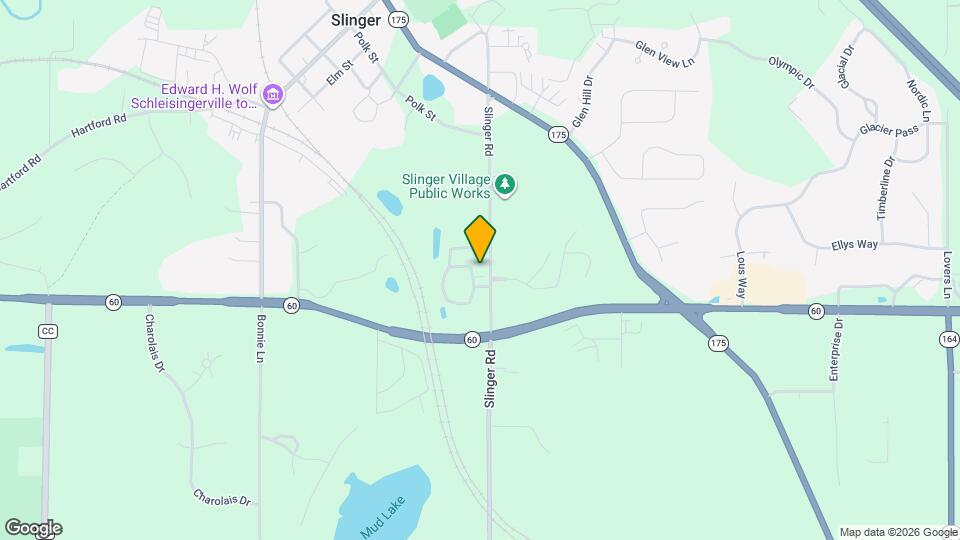 501 Slinger Rd Map and Location Details