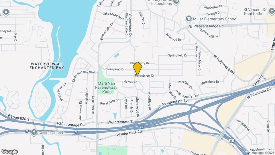 6906 Forestview Dr Map and Location Details