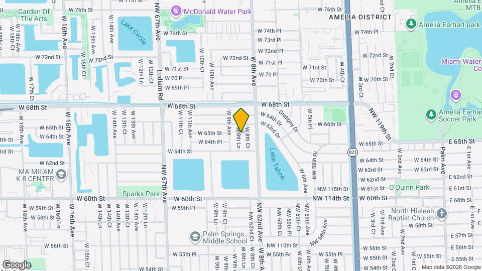 6497 W 8th Ln Map and Location Details