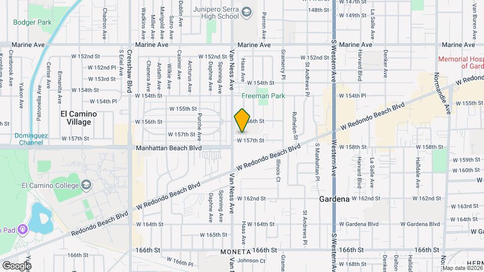 2125 W. 157th St, Gardena Map and Location Details