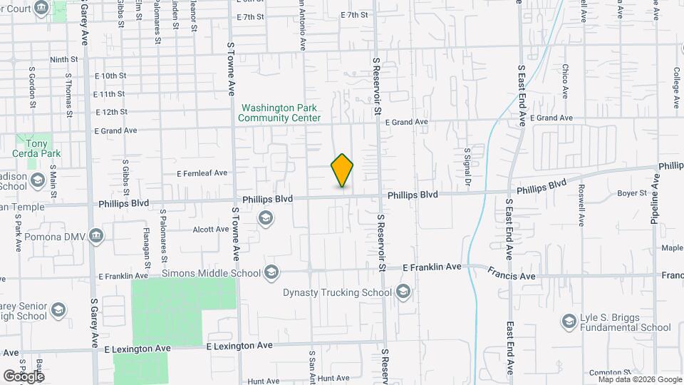 1095 E Phillips Blvd Mapa y Detalles de la Ubicación