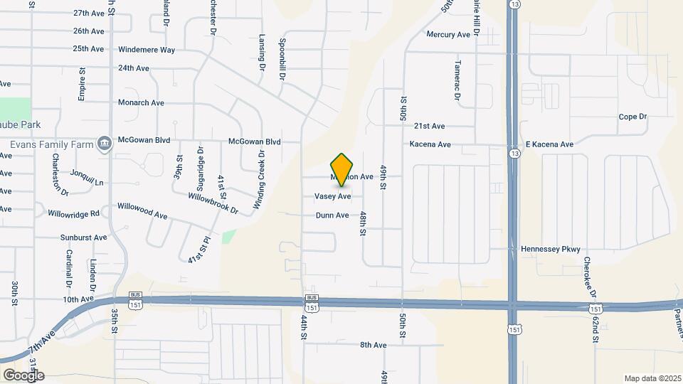 4620 Vasey Ave Map and Location Details