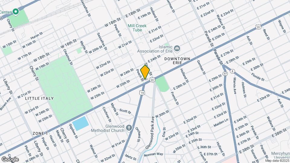 2525 Peach St Mapa y Detalles de la Ubicación