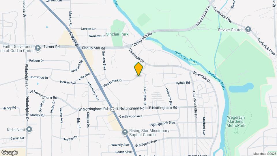 320 Forest Park Dr Mapa y Detalles de la Ubicación