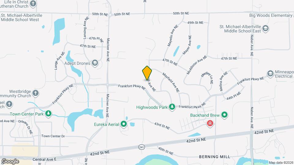 4527 Mason Ave NE Map and Location Details