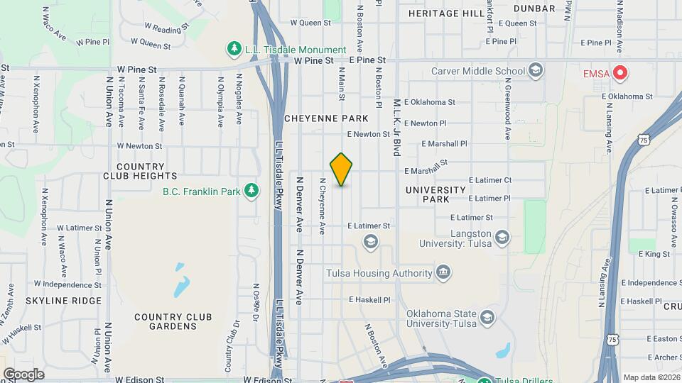 1144 N Main St Map and Location Details