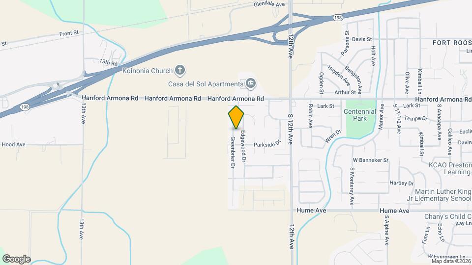 1153 Greenbrier Dr Map and Location Details