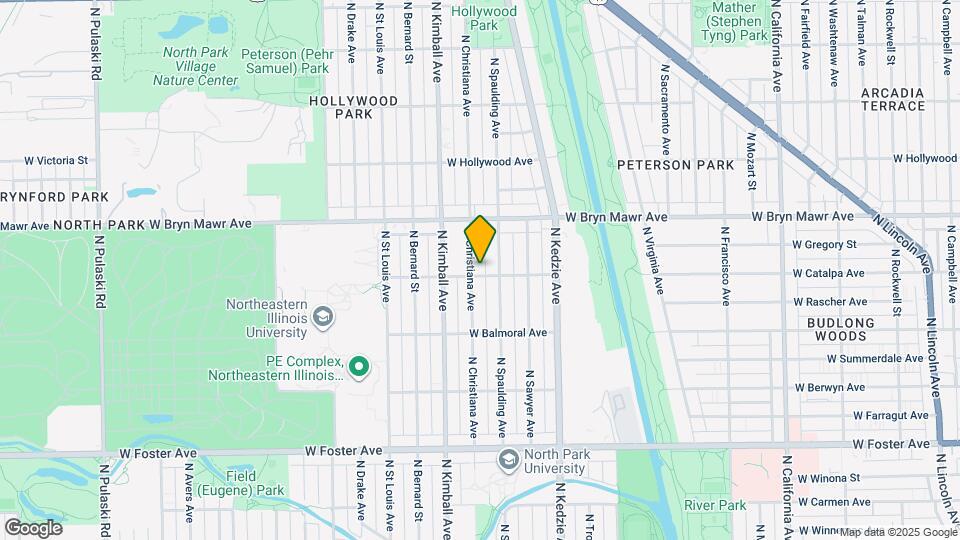 3322 W Catalpa Ave Map and Location Details