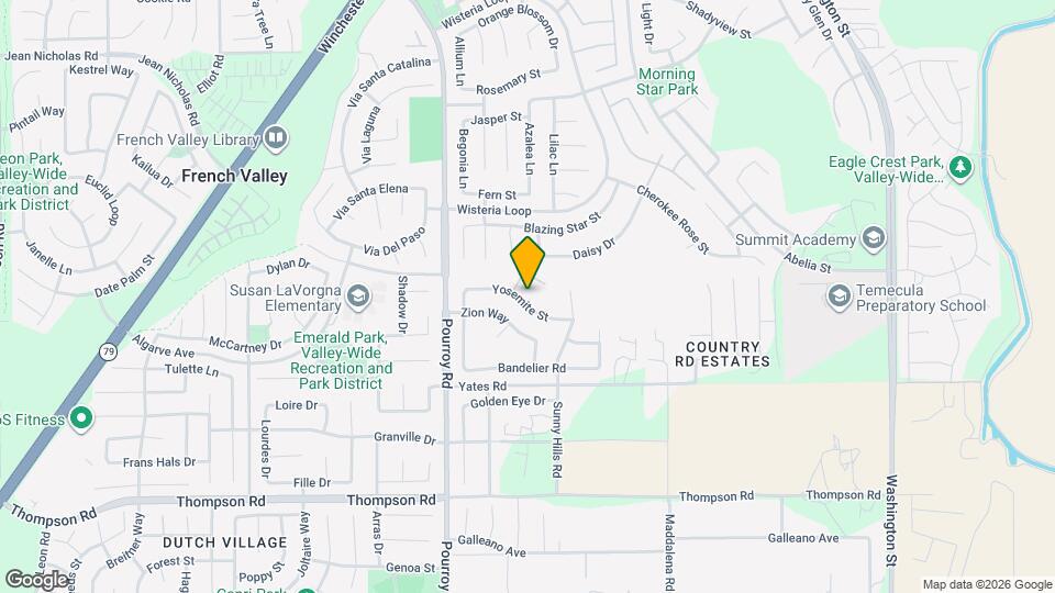 32180 Yosemite St Map and Location Details