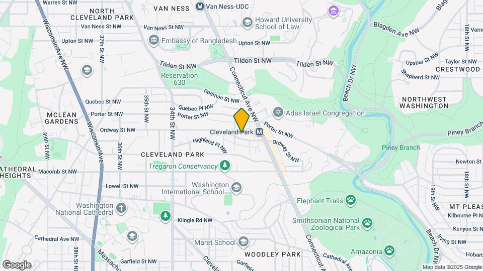 2933 Ordway St NW Map and Location Details