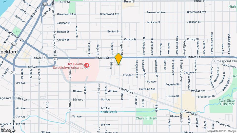 133 S Prospect St, Unit Lower Mapa y Detalles de la Ubicación