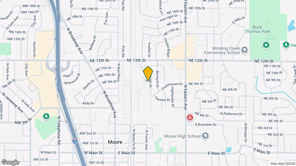 1119 Elmhurst St Mapa y Detalles de la Ubicación