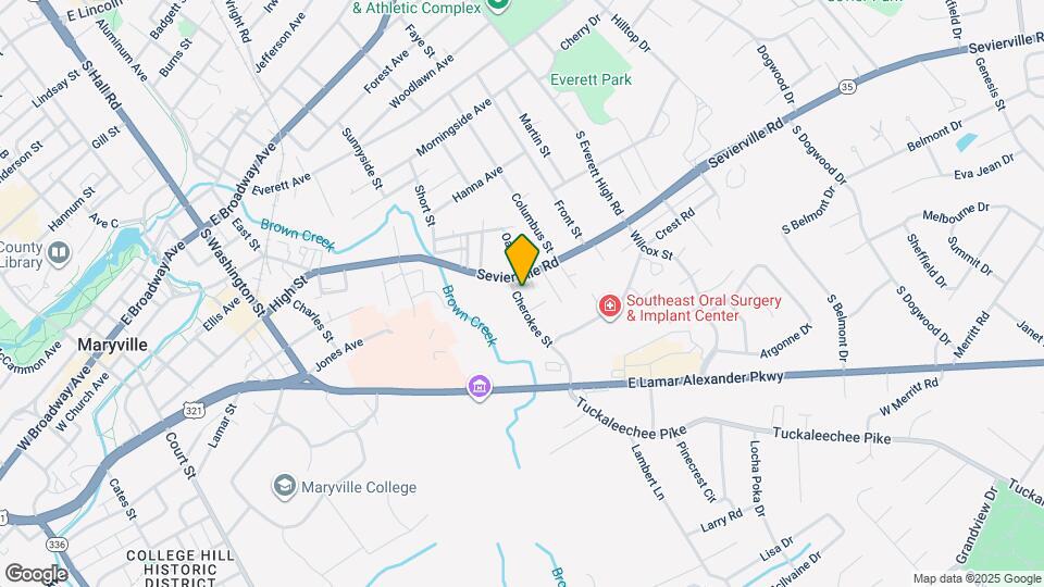 906 Cherokee St Map and Location Details