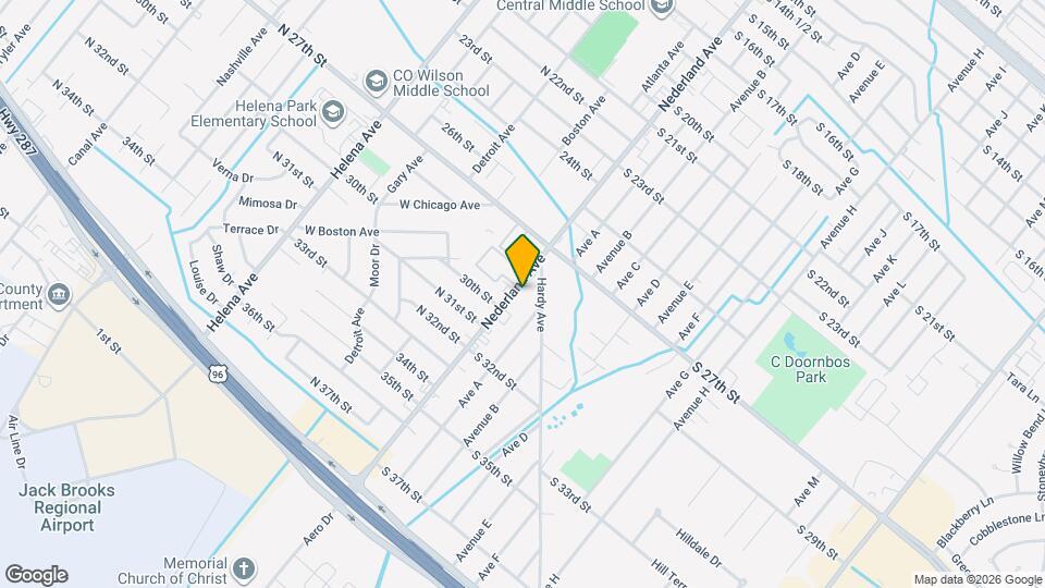 2907 Nederland Ave Map and Location Details