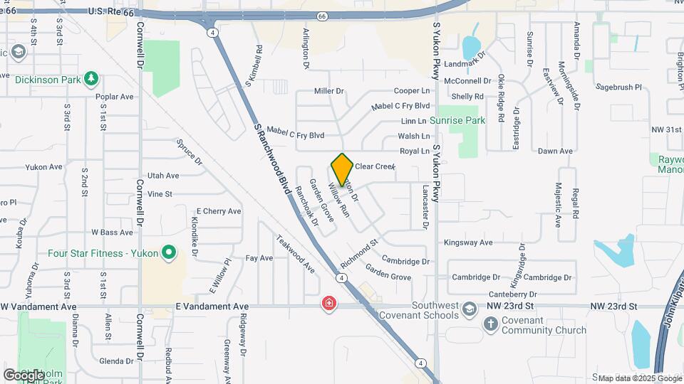 735 Willow Run Map and Location Details