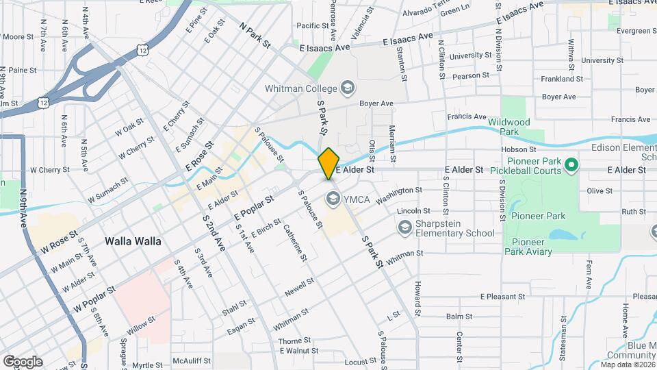 345 E Birch St Mapa y Detalles de la Ubicación
