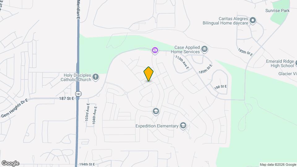 10727 186th St Ct E Map and Location Details