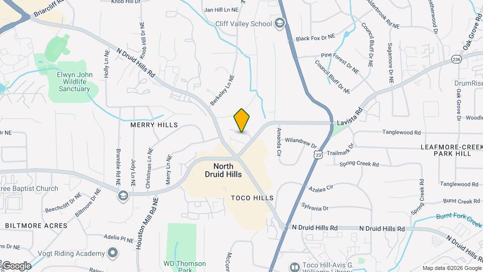 2284 Lavista Rd Map and Location Details