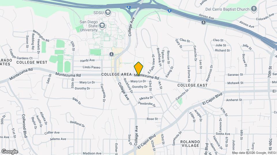 6195 Montezuma Rd Map and Location Details