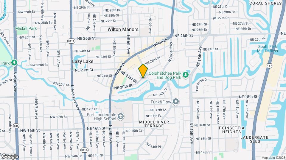 620 NE 20th St Map and Location Details
