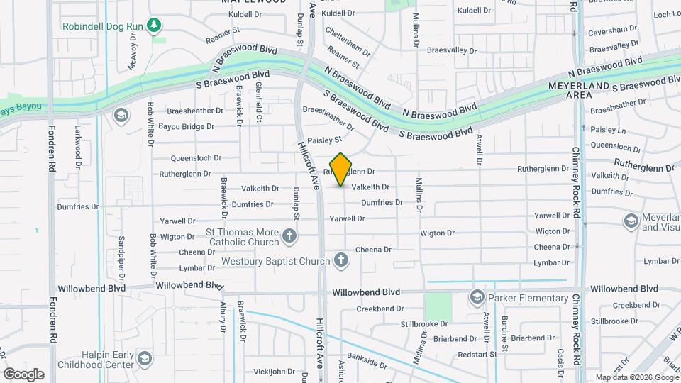 5823 Valkeith Dr Map and Location Details