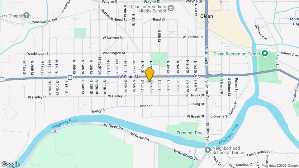 114 S 6th St-Unit -Lower Front Apartment Map and Location Details