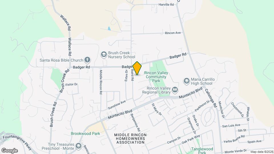 1065 Badger Ct Map and Location Details