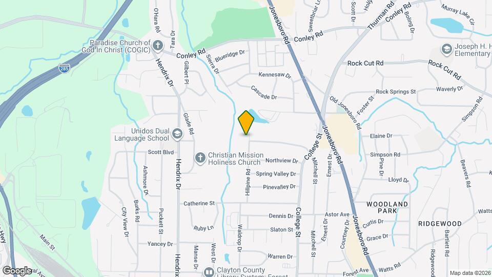 4455 Hillpine Rd Map and Location Details