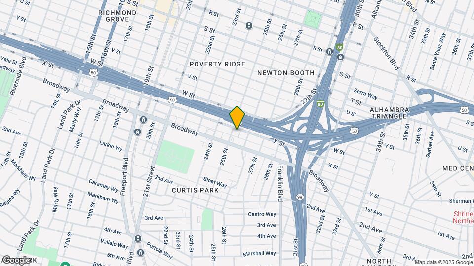 2512 X St Map and Location Details