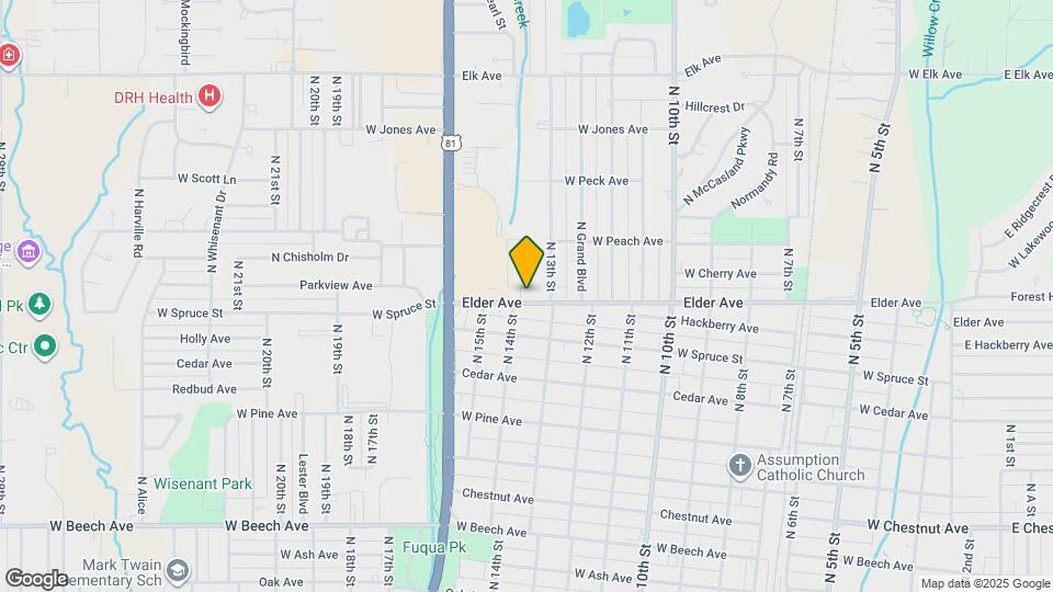 1307 Elder Ave Map and Location Details